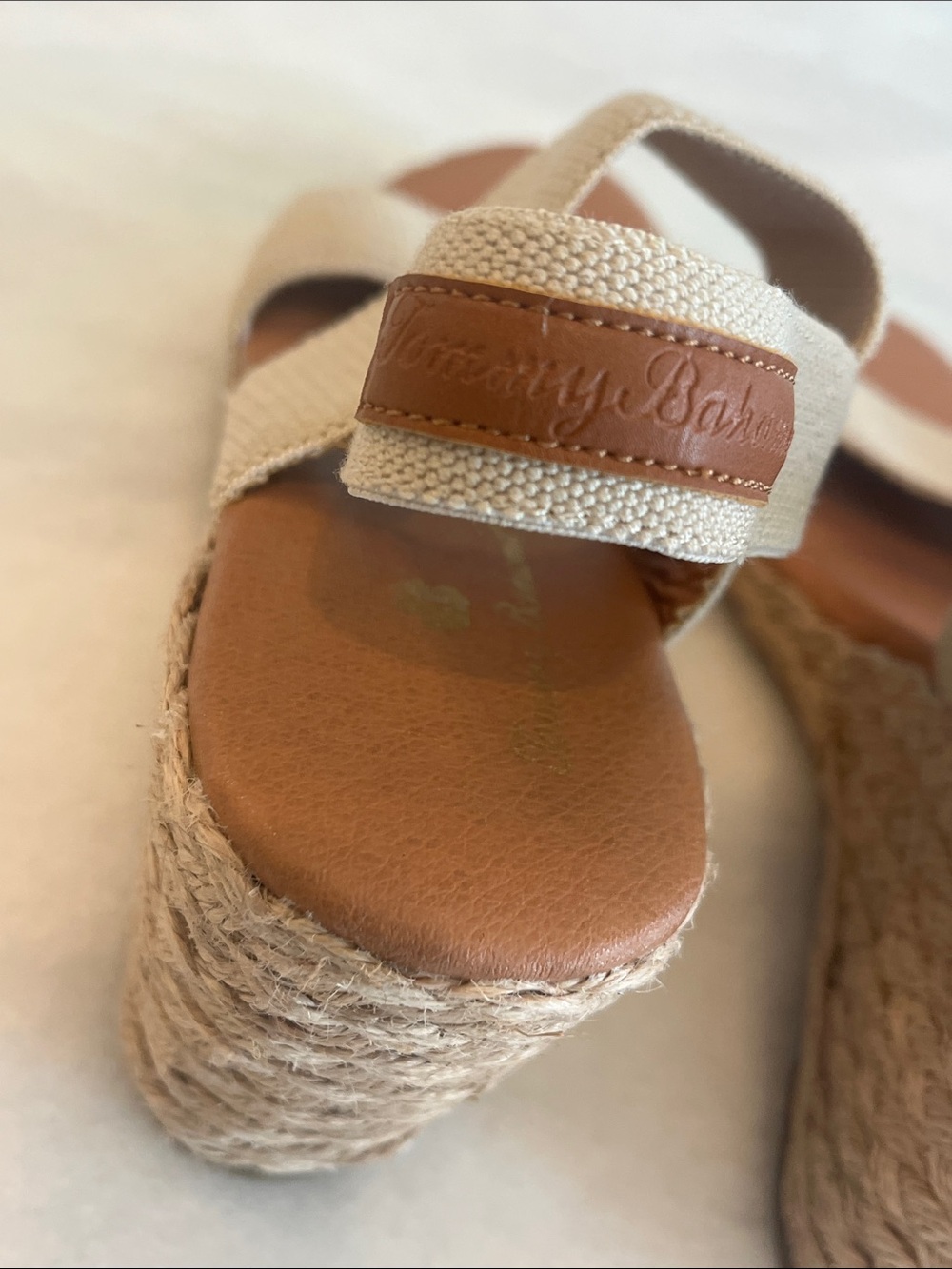 NWT Tommy Bahama André Assous Allison Stretch-Linen Wedges Size 8 - Picture 8 of 12